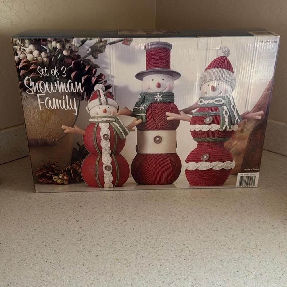 Family Snowmen | 3 Piece Set